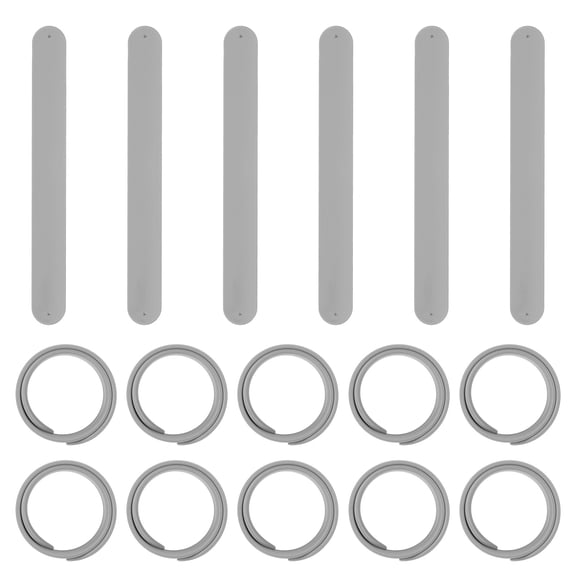 Slap Bracelets 8.5" x 1", 16 Pcs Silicone Slap Bracelet Bulk Blank Snap Band Soft Wristband for Party Favor DIY Gifts Classroom Birthday Crafts, Gray