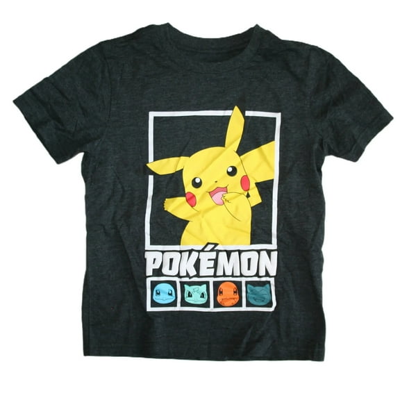 Pokemon Squares Team Graphic Print Big Boy's Short Sleeve T-Shirt - Size XL (18-20)