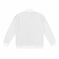 thumbnail image 6 of Jessboyy Mens Sweatshirts no Hood Long Sleeve Quarter Zip Pullover Work Casual Golf Waffle Knit Pullover Shirts Collared Sweatshirt Fall Winter White,S, 6 of 6