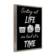 thumbnail image 4 of Sorting Out Life Laundry Brown Framed Floater Canvas Wall Art, design by Marcus Prime, 4 of 10