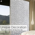 thumbnail image 5 of PULLIMORE Glass Static Window Films 3D Decorative Flower Sticker with Rainbow Effect Anti-Uv Peel and Stick Window Paper, 1.48 x 6.56 ft, 5 of 11