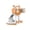 Orange, variant on Strong Vacuum Suctions Car Phone Dock with Attractive Panda Design & Full Rotations Quick Fixing for Best Positioning