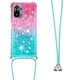 thumbnail image 3 of Funda para Xiaomi Redmi Note 10S 4G/Note 10 4G Brillantina Líquida Divertida Reluciente y con Cristales en Movimiento Cuerpo Cruzado con Cordón Ajustable, 3 of 5