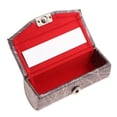 thumbnail image 2 of Estuche de lápiz labial de cuero suave con espejo, piedra agrietada tradicional china marrón Yuyangstore estuche de lápiz labial, 2 of 8