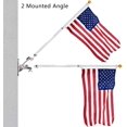 thumbnail image 3 of 304 Stainless Steel Flag Pole Holder—-2 Position 1.25Inch Flag Pole Mounting Bracket for Flag Display., 3 of 6