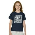 thumbnail image 3 of 4 out of 3 Struggle Math Nerd Humor Crewneck T Shirts Boy Girl Teen Brisco Brands XS, 3 of 6