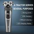 thumbnail image 4 of DPTALR Lingke 8806 Three Blade Three In One Men's Electric Beard Knife Washable USB Charging, 4 of 4