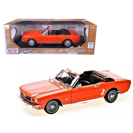 1964 Ford Owners Manual - 1964 1/2 Ford Mustang Convertible Orange Timeless Classics 1/18 Diecast Model Car by Motormax
