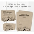 thumbnail image 3 of Inkdotpot Set Of 30Jungle Animals Rustic Baby Shower Invitations-Diaper Raffle Tickets And Baby Shower Book Request Cards Gender Neutral Invites Its A Boy Its A Girl, 3 of 8