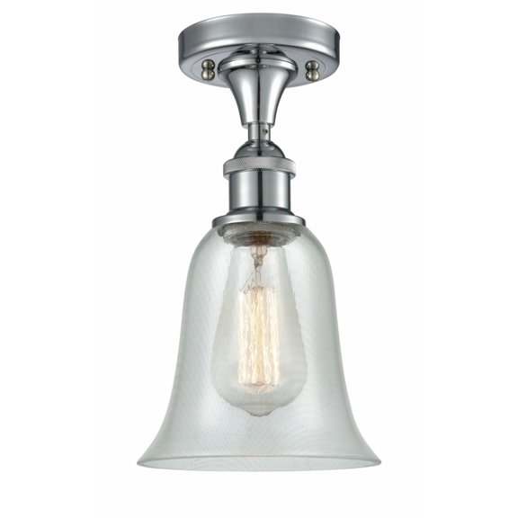 Innovations 516-1C-PC-G2812-LED Hanover 1 Light Semi-Flush Mount part of the Ballston Collection, Polished Chrome