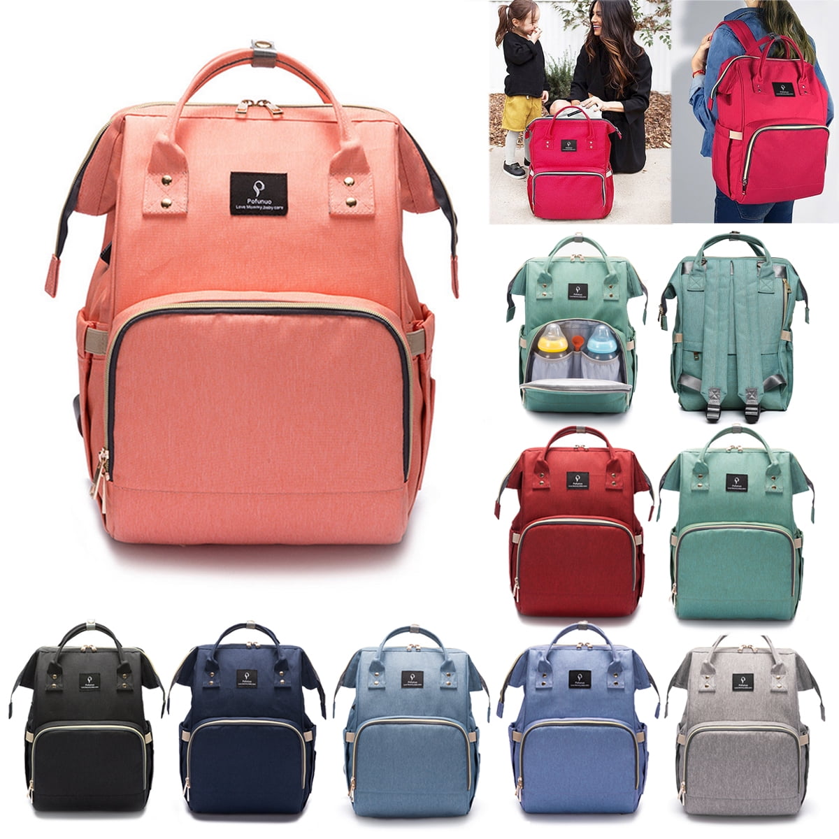 baby diaper bag with usb