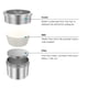thumbnail image 4 of Cápsula de Metal reutilizable Baoblaze filtro de leche de café Recargable acero inoxidable 38x35 mm, 4 of 8