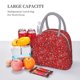 thumbnail image 5 of Disketp Red Paisley Floral Bolsa Térmica para Almuerzo, Lonchera con Abertura Amplia y Gran Capacidad, Organizador Reutilizable para Mujeres, Hombres y Adultos, 5 of 6