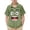 Army Green, variant on Boys Funny Cartoon Face Button Down Shirt - Soft Stretchy Short Sleeve Green Novelty Print Top Youth Size 4-14,Size 5 T