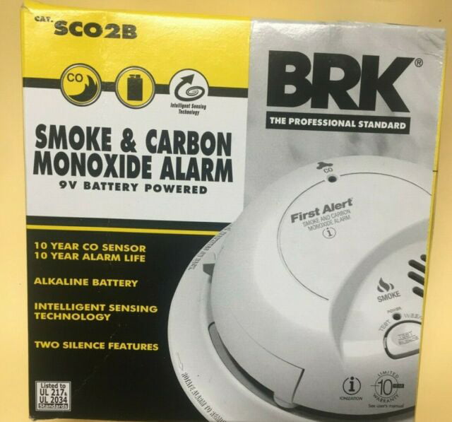 BRK Smoke Alarm AC Powered W/ Alkaline Battery Backup CAT.9120AB 
