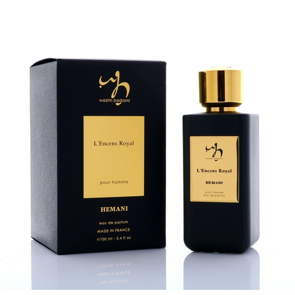 WB BY HEMANI L-encens Royal Perfume For Him - 3.4 Fl Oz - Fine Quality Premium Fragrance - Iconic French Fragrance - Elegant & Classy - Hot & Luxurious Pick for High-Toned Men - Eau de Parfum