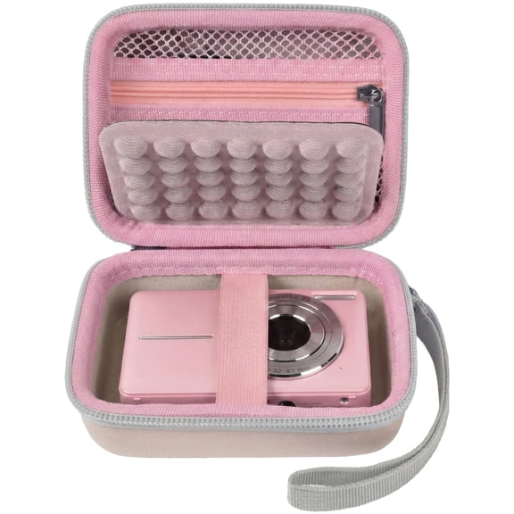 Digital Camera Case for CAMKORY/for Kodak Pixpro/for VAHOIALD. Vlogging Cameras Storage Holder for Accessories (Box Only) - Pink