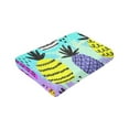 thumbnail image 6 of Kll Fleece Blanket Plush Throw Blanket Graffiti Pineapples On Neon Background,Soft Fuzzy Cozy Flannel Blanket For Couch Sofa Bed.(60"X50"), 6 of 9