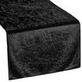 thumbnail image 1 of 1 Pc, 13" X 108" Velvet Table Runner - Black For Wedding & Event Decor, 1 of 1