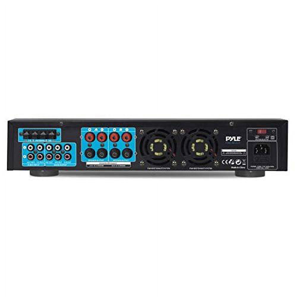 Pyle 3,000 Watt Multi Channel Bluetooth Home Theater Hybrid Amplifier Receiver - image 2 of 9