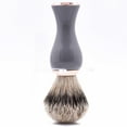 thumbnail image 4 of Parker Gray & Rose Gold Handle Silvertip Badger Shave Brush & Stand, 4 of 4