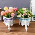 thumbnail image 3 of POINTERTECK Flower Basket Tricycle Multi-fuction Plastic Bowknot Flower Vase Stand for Wedding, 3 of 8