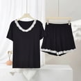 thumbnail image 2 of Wensltd Women Sleep Pants Elastic Waist Wide Leg Soft Lightweight Comfy Casual Nightwear for All Season, 2 of 5