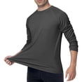 thumbnail image 6 of Sun Protection Shirts Shirts for Men UPF 50+ Long Sleeve Shirt UV Spf Performance Fishing Swimming Lightweight Shirts Crew Neck Quick Dry T Shirts Rash Guards,Dark Gray 2XL, 6 of 6
