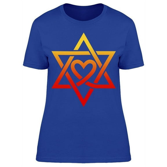 Jewish Love Star T-Shirt Women -Image by Shutterstock, Female Small