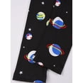 thumbnail image 5 of QEFJNO 3-12Y Kid Boys Rocket Planet Pajamas Little Big Boys Sleepwear Short Sleeves and Pants 2 Pieces Summer Pjs Set, 5 of 14
