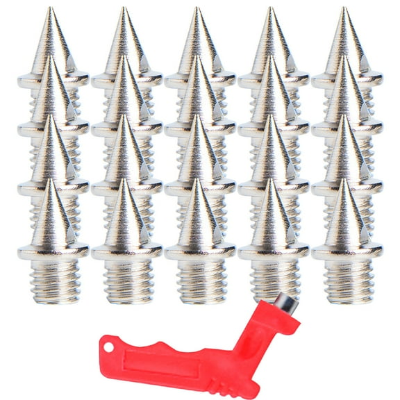 ifundom 1Set Lightweight Hard Steel Track Spikes Silver Shoes Nails with High Friction Design