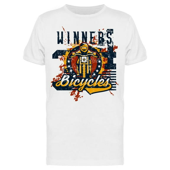 Winners Bicycles Design T-Shirt Men -Image by Shutterstock, Male XX-Large