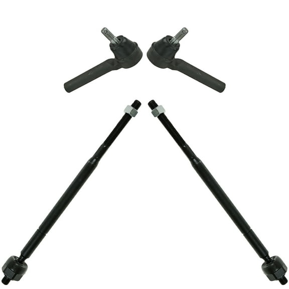 TRQ Front Inner and Outer Tie Rod Set Fits Select 2008-2010 Chrysler Town & Country Dodge Grand Caravan 2009-2011 Volkswagen Routan