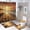 Beach at Sunset, variant on Beach Sunset Shower Curtain Set with Rugs Toilet Lid Cover Bath Mat Ocean Waves Boat Scenery 3D Print Waterproof Bathroom Decor 4 Piece Set