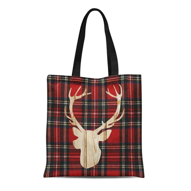 Flannel tote bag clearance