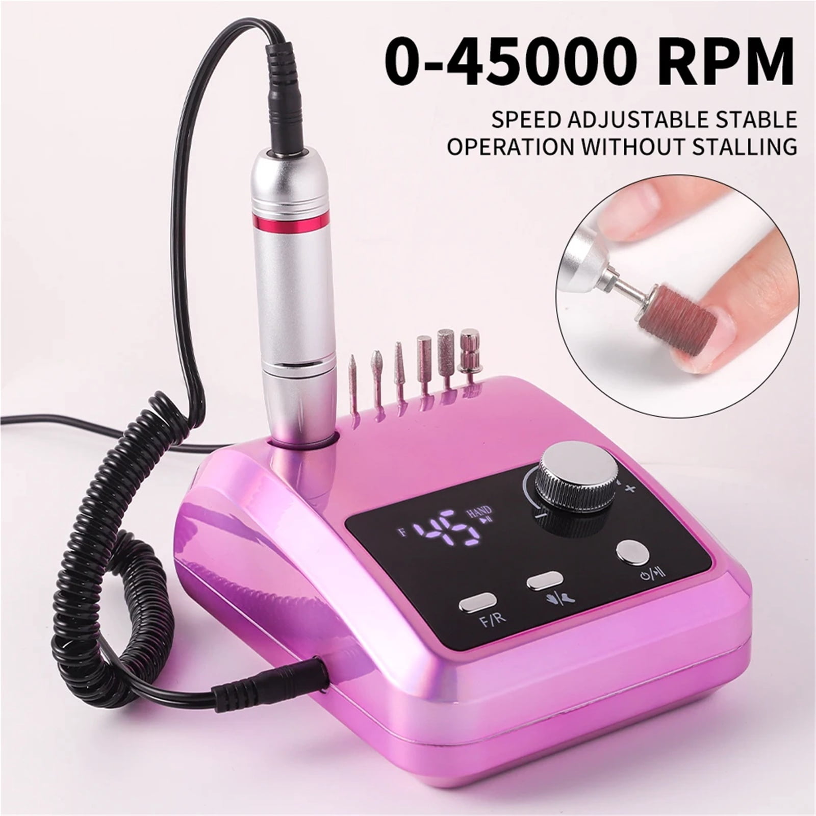 Electric Nail Drill Machine Electric File HD Display Metal Manicure Pen Professional nail lathe Sander