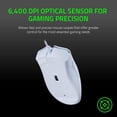 thumbnail image 5 of Razer DeathAdder Essential Mouse Gaming 6400 PPP SENSOR Blanco Universal, 5 of 5