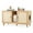 Natural, variant on Barara King 43Inch Cat House with Double Rooms and 2 Sisal Scratching Mats, Cathouse Puppy Shelter for Indoor, Living Room, Home Office, Natural