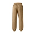 thumbnail image 6 of Men's Casual Solid Sweatpants Elastic Waist Drawstring Joggers Loose Fit Tapered Athletic Pants with Pockets, XL, 6 of 8