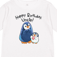 thumbnail image 4 of Inktastic Happy Birthday, Uncle- Cute Penguins Boys or Girls Long Sleeve Toddler T-Shirt, 4 of 5