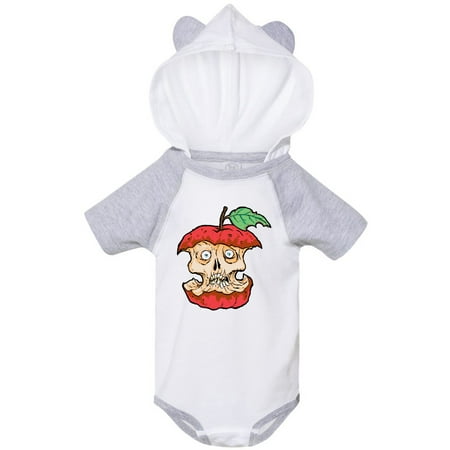 

Inktastic Horrified Zombie Apple Gift Baby Boy or Baby Girl Bodysuit