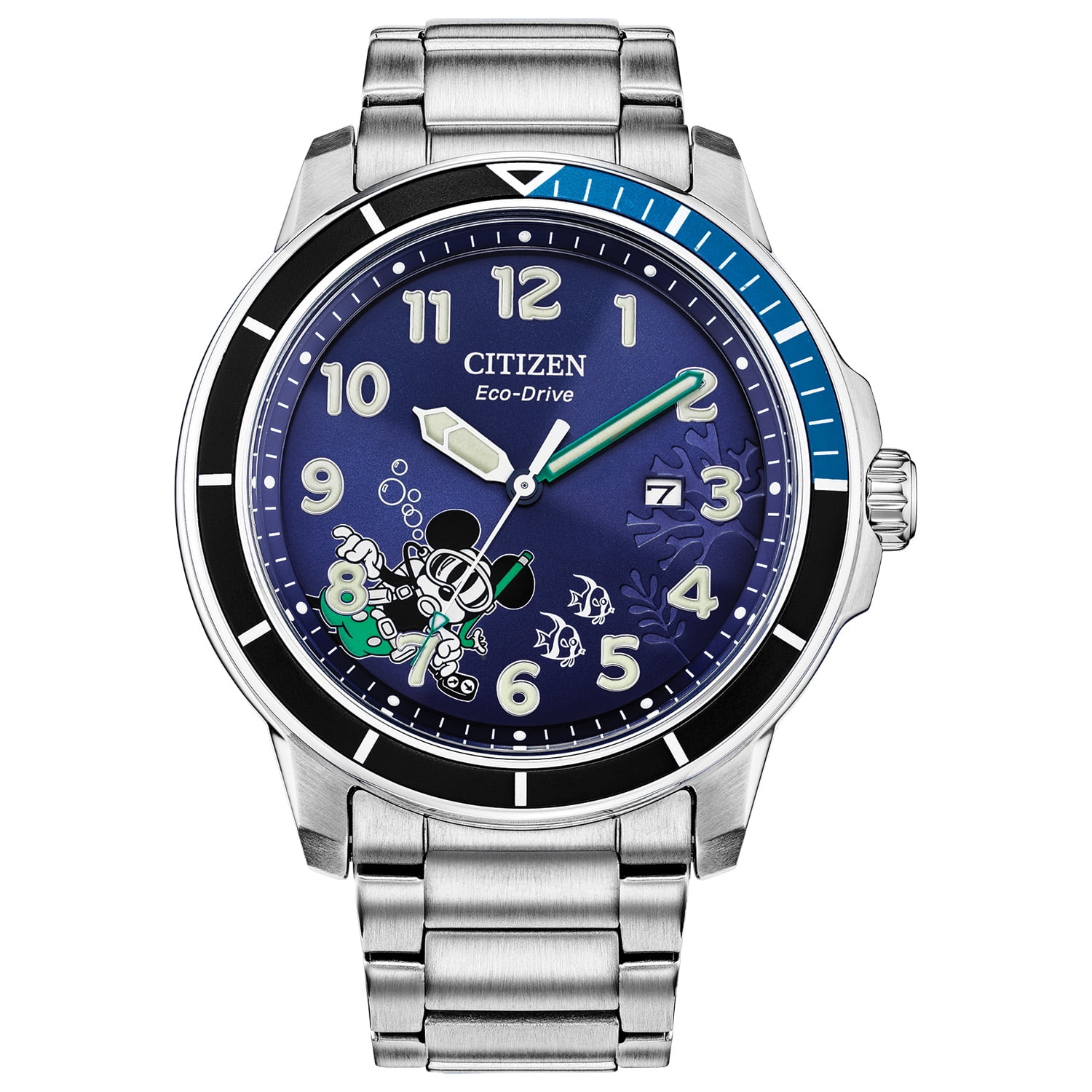 Citizen Men's Gold Tone Stainless Steel Blue Dial Watch - BI1032 