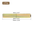thumbnail image 2 of Unique Bargains 2Pack Poignée de Porte Broche, 70mm de Long Broche de Porte Pièces de Poignée de Porte de Remplacement, Or, 2 of 6