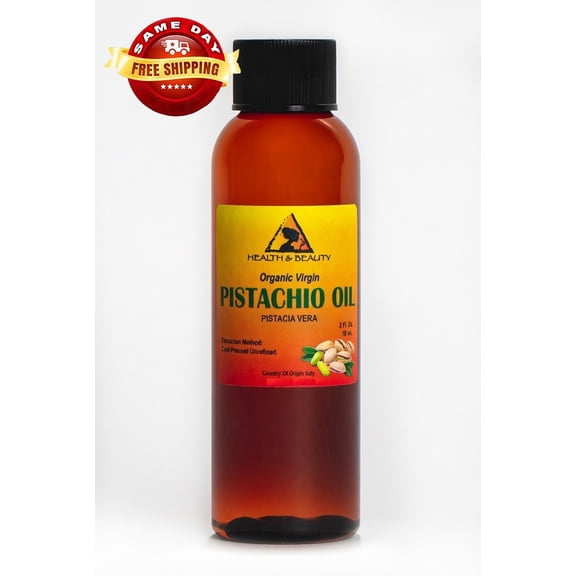 Pistachio Oil Unrefined Organic Carrier Virgin Cold Pressed Pure HEALTH & BEAUTY - 2 oz