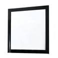 thumbnail image 2 of BenJara Ryla Dresser Vanity Mirror, 38 Inch Square Frame, Black Solid Wood, 2 of 5