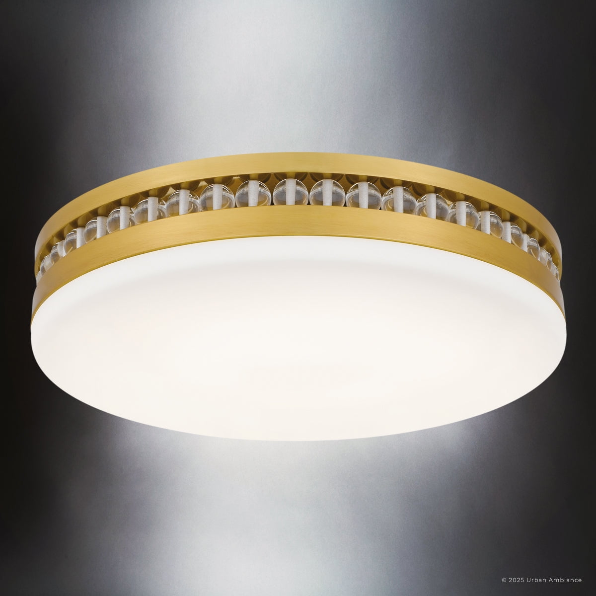 Luxury Old World Ceiling Light, Brushed Gold, UQL6377