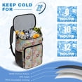 thumbnail image 6 of Funny Donut Insulated Cooler Backpack 20L - Leakproof Soft Cooler Bag for Camping, Beach, Picnics, Keeps Food & Drinks Cold/Hot 20 Hours, 6 of 6