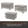thumbnail image 6 of Modern Leisure Garrison Patio Fire Pit Cover, Waterproof, 42"L x 22"W x 17"H, Granite Gray, 6 of 13