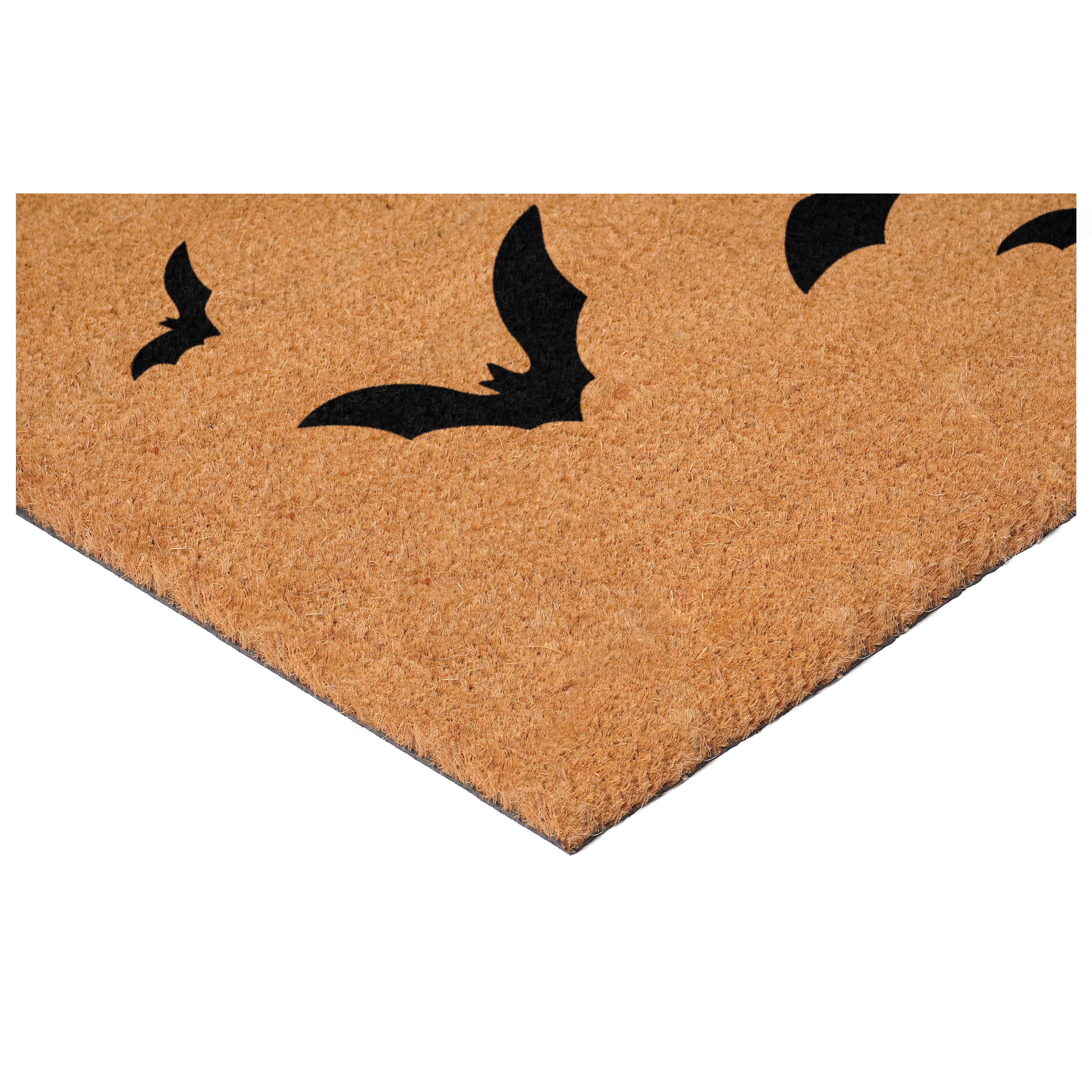 Bat Halloween Doormat, 24" x 36"