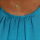 thumbnail image 3 of Vestido Formal Largo Impreso de Gasa Suelta con Cuello Redondo Y Bolsillos de Parche, Vestido Casual Largo para las Mujeres Primavera Verano, 3 of 6